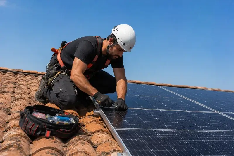 Maintenance et monitoring de panneaux solaires à Kernascléden