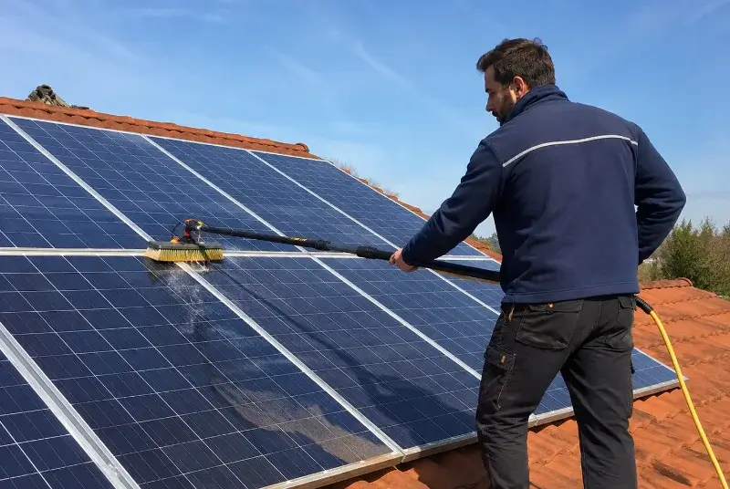 Nettoyage et entretien de panneaux solaires à Kernascléden